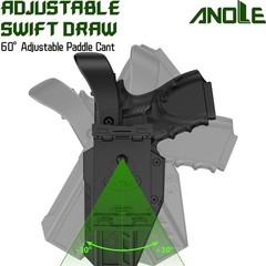 Level Ⅱ/Ⅲ Optic Cut Holster OWB for Glock 17 19 19x 44 45 Gen 1-5, G