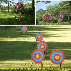 Straw Archery Target Round 20in 3 5 7 Layers Hand Made for Bow Hunting