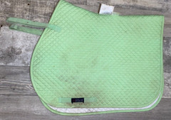 EQUIS LIGHT GREEN ENGLISH A/P SADDLE PAD 21 1/2» X 40» FULL