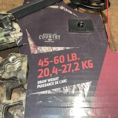 New Barnett Mossy Oak Vortex Hunter G3 2027MO 45-60lbs Draw, 325 FPS.