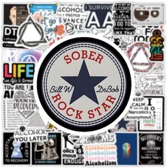 62Pcs Alcoholics Anonymous aa Stickers Pack, Aesthetic Vinyl Wate