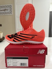 New Balance XC Seven v4 Track Spikes Running Shoes Orange/Black w/ Box UXCR7A4