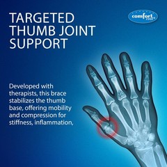 Comfort Cool Thumb CMC Restriction Splint, Right, Large, Lightweight Brace