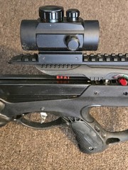 Barnett XP350 Bow Hunting Crossbow w/ Lighted Green & Red Scope – Works!