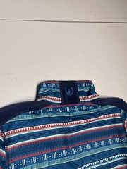 Kerrits Shirt Kids Medium Fail Isle Fleece Tech Top 1/4 Zipper Pullover Poly