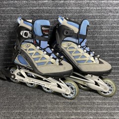 Rollerblade Aero 7 ALU Inline Skates Women’s SZ 7.5 Shock Eraser ABEC Gray GOOD