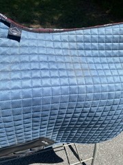 LeMieux ProSport Large Dressage Quilted Suede English Saddle Pad Ice Blue