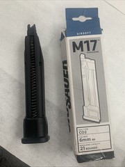 Sig Sauer Proforce P320 M17BCO2 Airsoft 21 Round Magazine, Black AMPF-M17B 6mm
