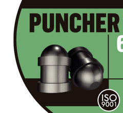 APOLO PUNCHER 200 Count DOMED SLUG Cylindrical 6.35mm .25 Caliber Air Pellets B