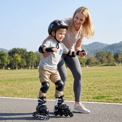 Kids’ Inline Skates for Boys Girls Ages 5-7, 4 Sizes Adjustable Blade Roller