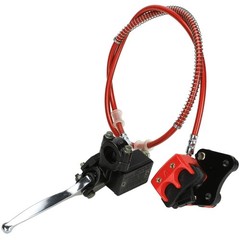 FVRITO Front Disc Hydraulic Brake Master Cylinder Caliper Handle Lever Red