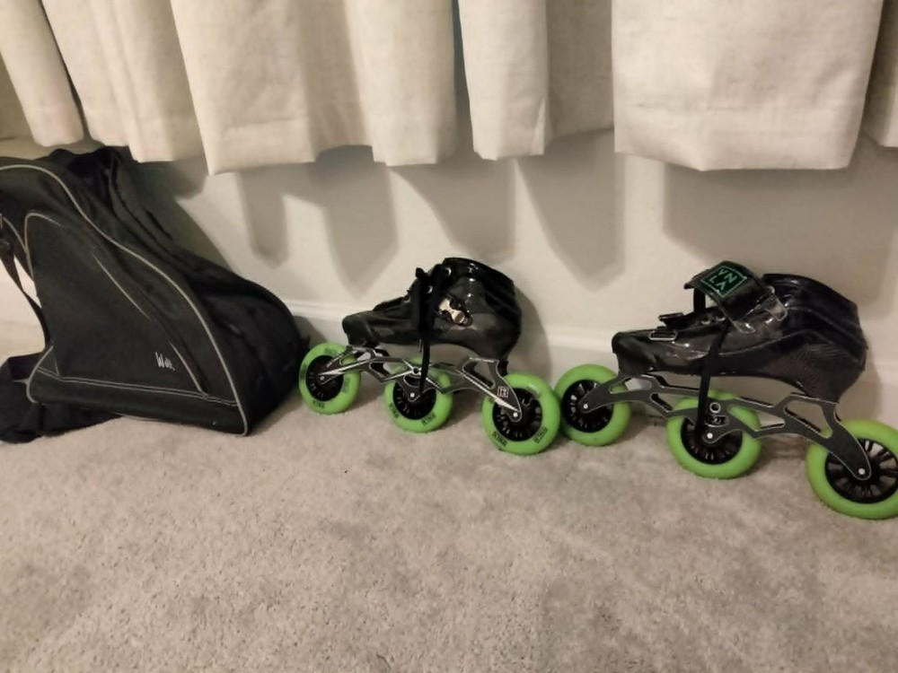 kids inline speed skates vnla size mens: 5 women:5 3X 100/110 mm frame 165/195mm
