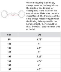HORZE Oval Link Eggbutt Snaffle Bit