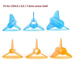 6X 1.75″ Arrow Vanes One-Piece Fletching 7.6mm 6mm 4mm Shaft Archery Bow Hunting