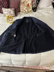 Equiline Women’s Italia Dressage Coat In Navy W Crystal Embellished Buttons 44