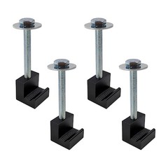 Truck Tool Box Mounting Kit Aluminum Alloy J Hooks Pickup Universal Fit Black