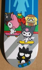 2016 GIRL X SANRIO MIKE CARROLL «SANRIO WORLD» SKATEBOARD DECK HELLO KITTY
