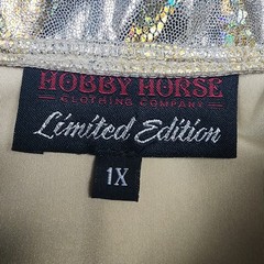 Hobby Horse Limited Edition Athena Show Jacket Womens 1X Gold Paisley USA NWT