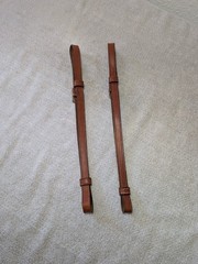 PAIR Of Replacement Breast Collar Tug Straps Western Leather FREE Shipping #2