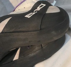 Adidas 5.10 Grandstone Climbing Shoes Black Purple BC0866 Men SZ 9 NWOB Defect