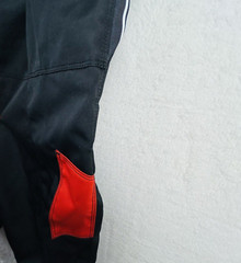 Mens Paintball Pants Size S Paintgall Red Black Padded Thick Tactical Team Gear