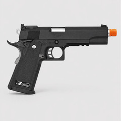 Airsoft 6mm GBB Full Al Alloy Metal Pistol Semi Auto w Extra Magazine Set