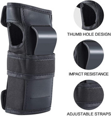 Adult Knee Pads Elbow Pads Wrist Guards for Adult Kids 6 in 1 Protective Gear Se