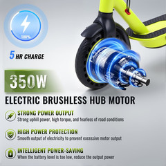 Electric Scooter for Adults, Foldable Commuter Scooter for Daily City Travel, 35