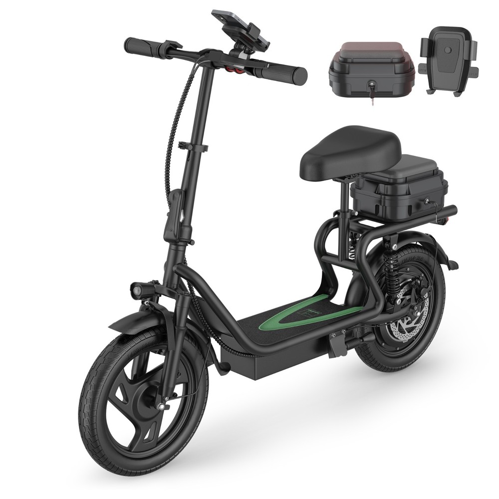 AOVOPRO Electric Scooter, 21-28 Miles Range, Folding E-Scooter / Dual Suspension