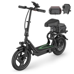 AOVOPRO Electric Scooter, 21-28 Miles Range, Folding E-Scooter / Dual Suspension