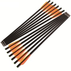 12Pcs 20in Crossbow Bolts Fiberglass Crossbow OD 8 mm Flat Nocks Archery Arrows