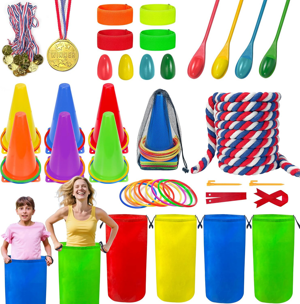 Field Day Games Outdoor Activities, Carnival Lawn Yard Picnic Family Reunion Gam