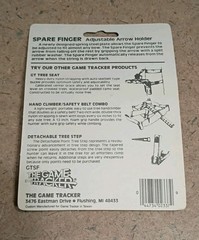 Vintage Game Tracker Spare Finger Bow Hunting Archery Adjustable Arrow Holder