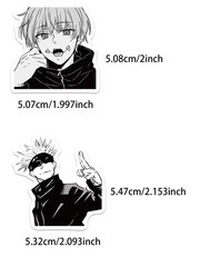 50pcs Black White Jujutsu Kaisen Anime Stickers Free shipping with tracking