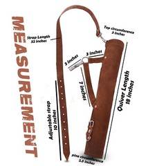 Back Arrow Quiver Genuine Suede Leather Arrow Holder Traditional Handmade Quiver