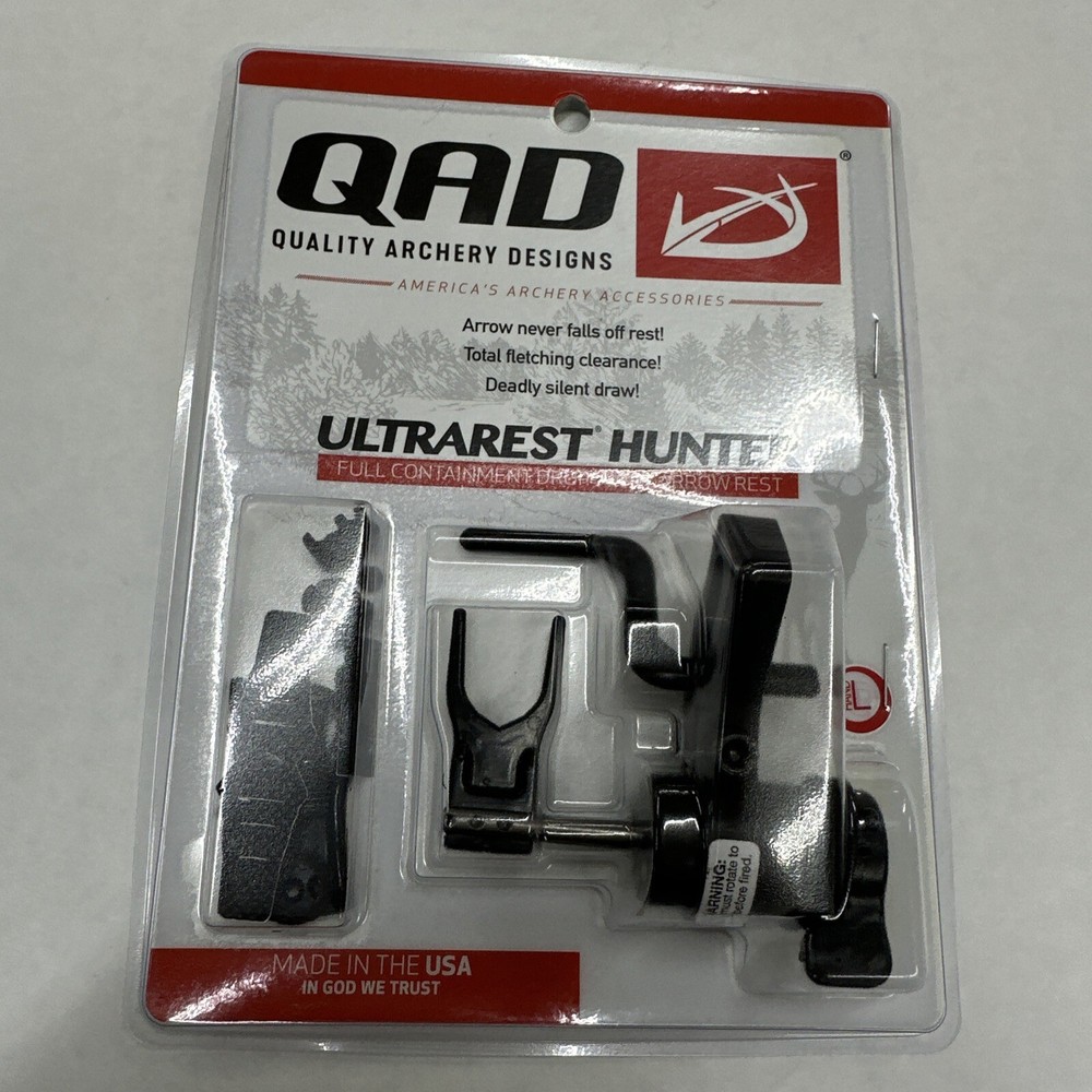 QAD Ultra-Rest LH Hunter Arrow Rest – Black