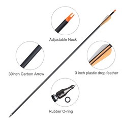 Traditional Recurve Bow 30-50lbs Archery Mongolian Horse Bow Carbon Arrow Target