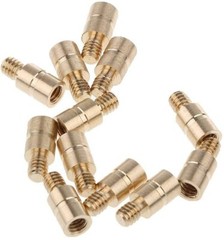 24 PK Arrow Point Brass Weight Copper Arrow .244/6.2mm 25Gr