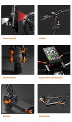 JOYOR S10 10″ Electric Scooter 2000W Dual motor 30Mph 60V 18AHFolding E-Scooter