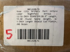 (12) Rose City PO Cedar NIGHTFALL 5S 11/32″ PAINTED & MATCHED 55-60# Arrows [v5]
