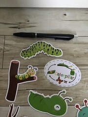 CATERPILLAR Bugs KIDS Stickers Vinyl Waterproof PVC Luggage Laptop Decals Lot