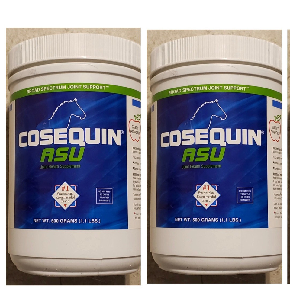 (2x) Nutramax Cosequin ASU Equine Joint Support With MSM And ASU Powder 1.1Lb ea