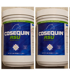 (2x) Nutramax Cosequin ASU Equine Joint Support With MSM And ASU Powder 1.1Lb ea