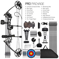 Ready to Hunt Compound Bow Package , Fits Adults & Teens, 0-70 Lbs Adjustable