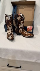 Tony Lama VF6037 Women’s Western Apache Hair on Calf Cowhide Boots Size 9