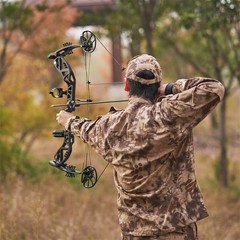 Archery 30-70lbs Compound Bow RH Carbon Arrows Target Hunting Shooting 310 FPS
