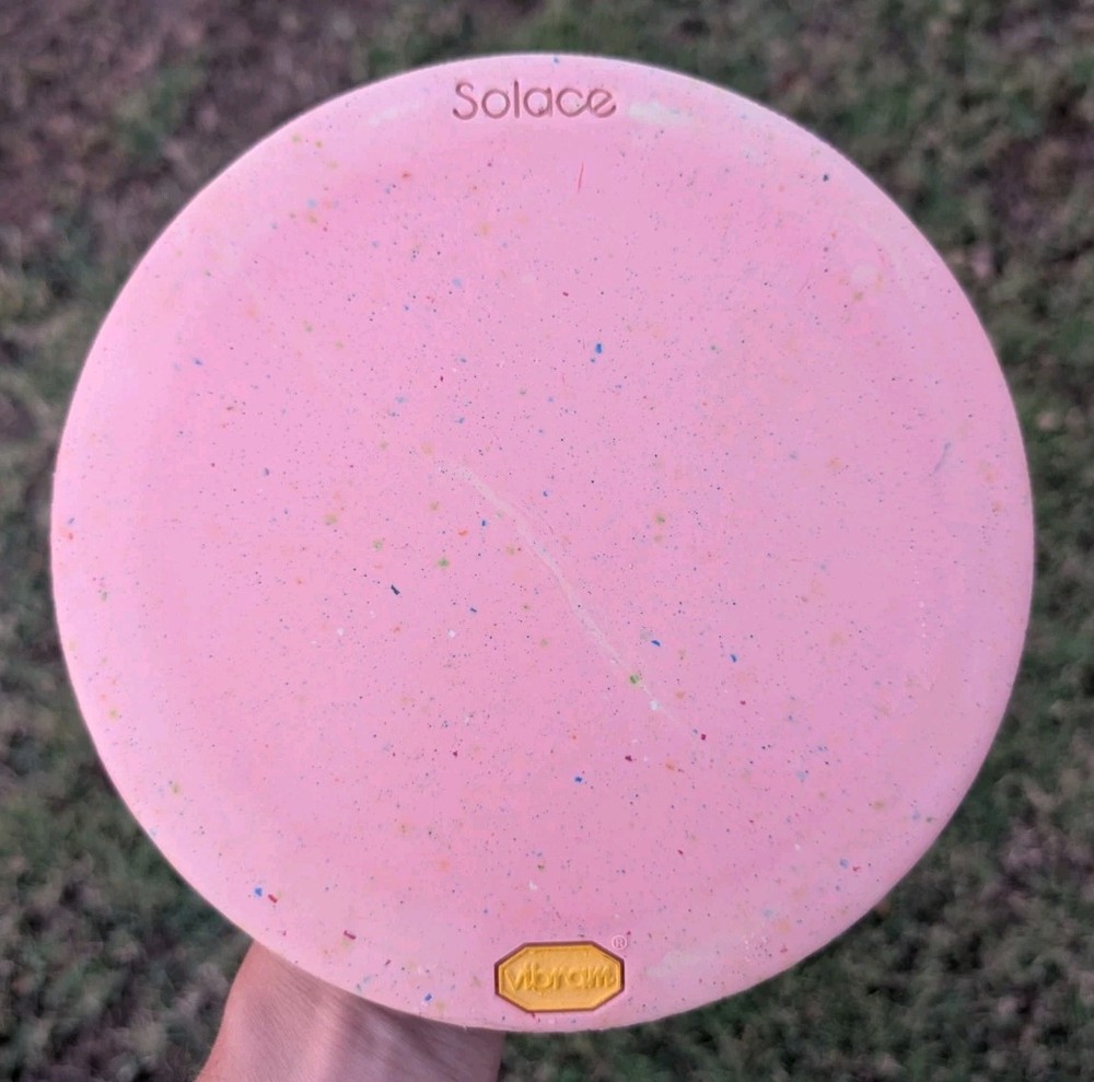 Pink Confetti SoLace Vibram Disc Golf 173g M Medium Rubber OOP NEW