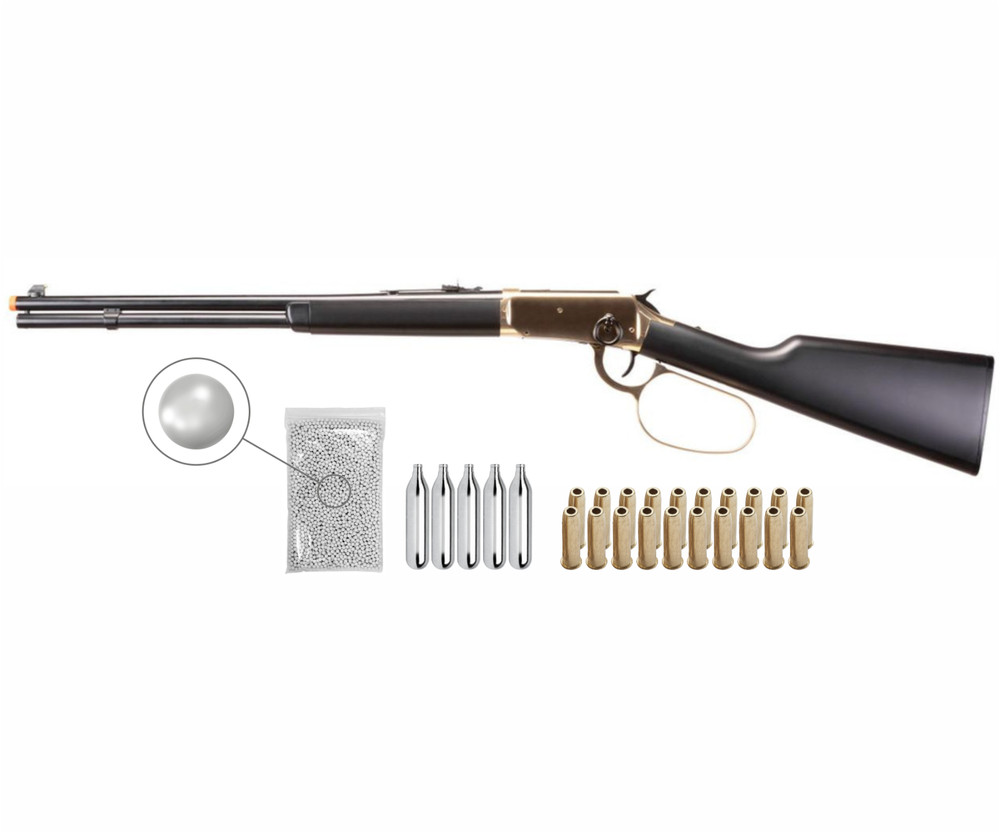 Umarex Legends Saddle Gold/Blk Limited Edition 6mm Airsoft Rifle w/CO2 and BBs