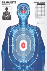 Paper Targets for Shooting Range – 25 x 38 in, 50 Pack, 2 Human 25 x 38″