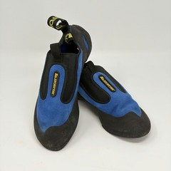 La Sportiva Cobra Climbing Shoes Blue Black Slip On US 7 EU 39.5 Rock Climbing